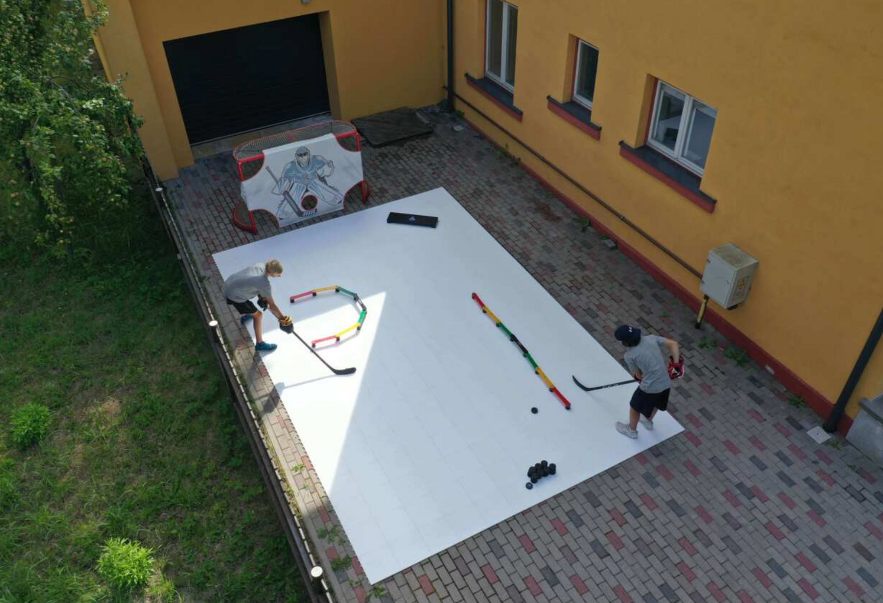 Orange Hockey Tiles