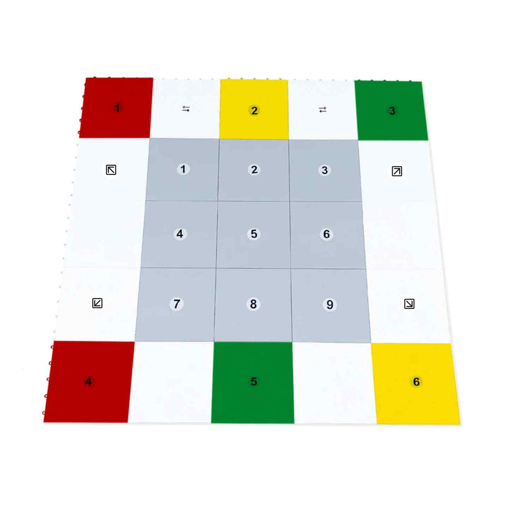 360 Zone LIT - Pro Hockey Training Flooring Practice Zone Tiles